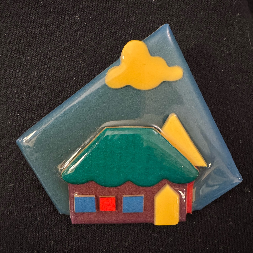 Lucinda Vintage House Pin Brooch